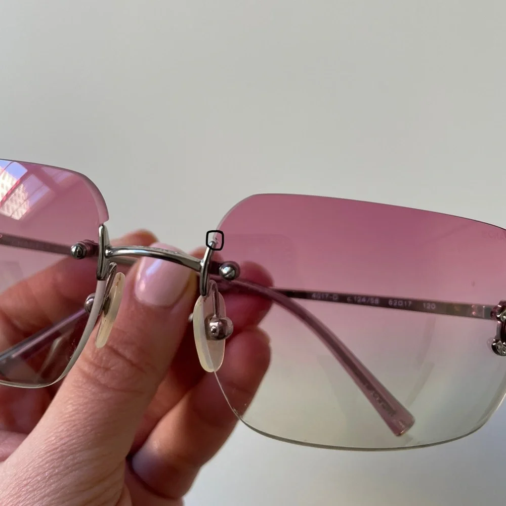 CHANEL rimless sunglasses